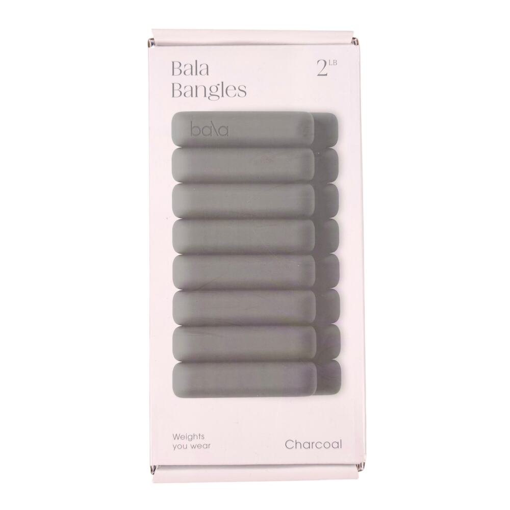 NWT Bala Bangles 2lb Each Wrist Ankle Weights Charcoal Gray